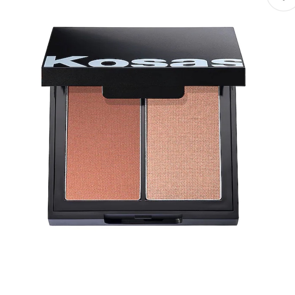 KOSAS Color & Light Pressed Blush Highlighter Duo Contrachroma High Intensity